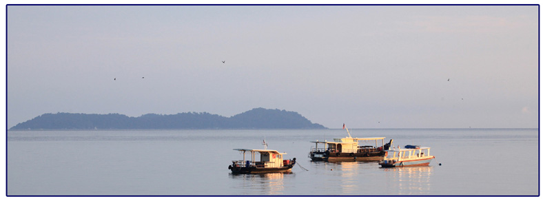 Zonsopgang bij het eiland Tioman